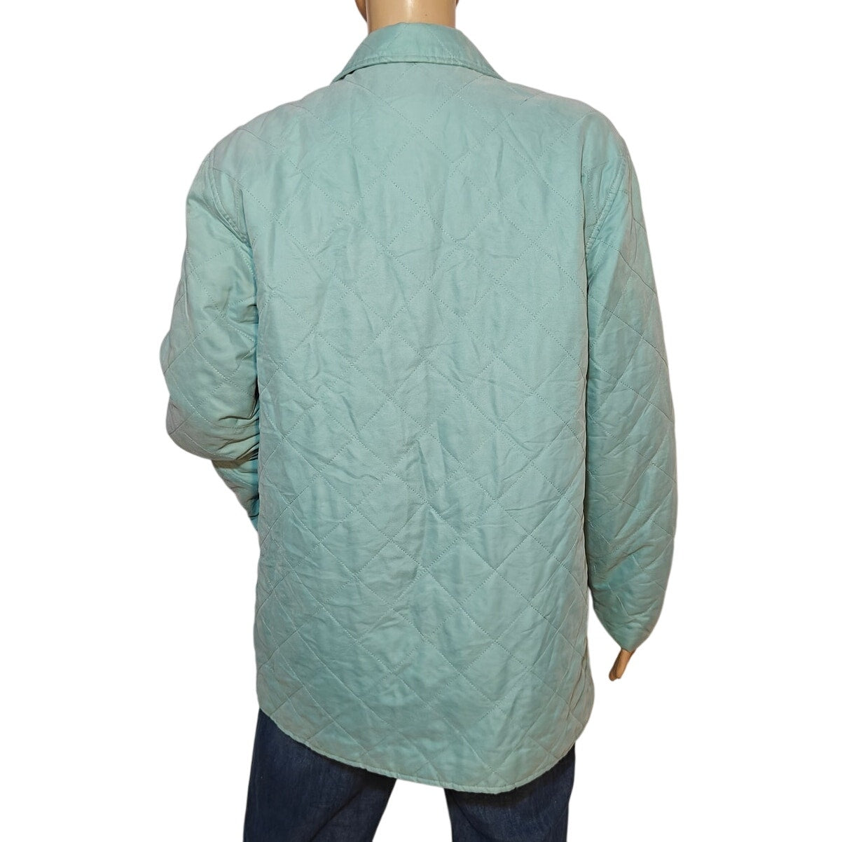 Seafoam Green Quilted Barn Jacket