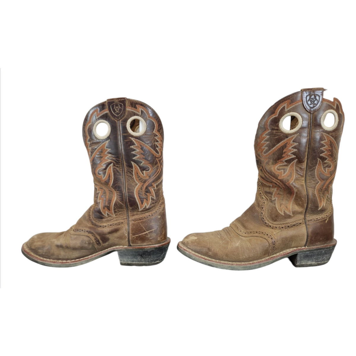 Brown Leather Western Cowboy Boots