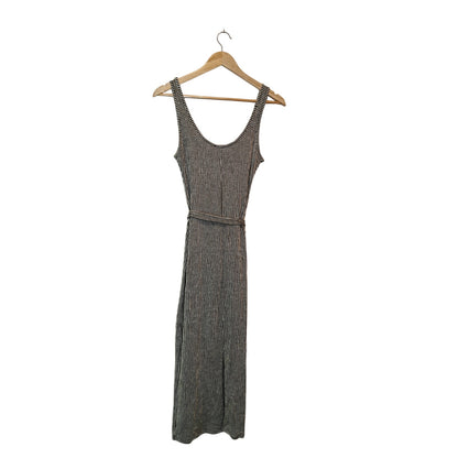 Striped Midi Olive and Cream Bodycon Dress