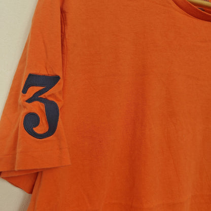 Orange Big Pony Short Sleeve Logo Tee