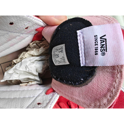 Sk8-Hi Red Suede High Top Skate Sneakers