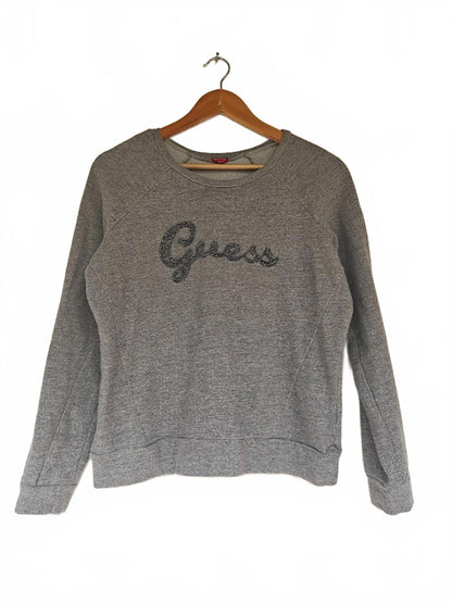 Heather Gray Y2K Logo Sweatshirt