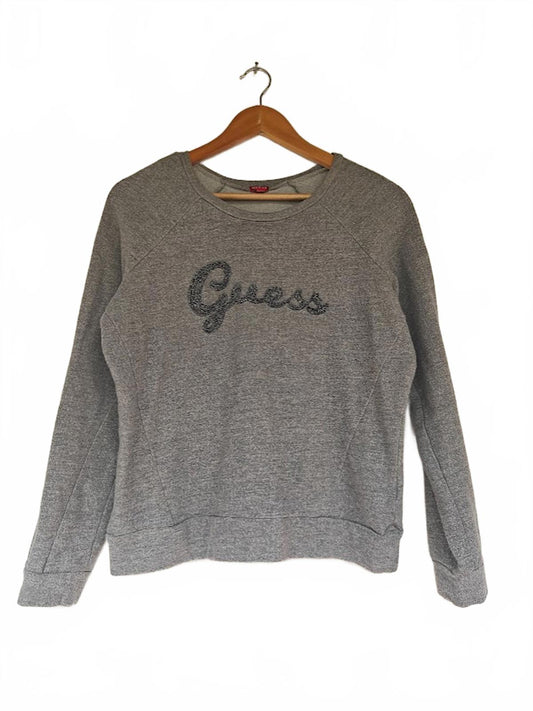 Heather Gray Y2K Logo Sweatshirt