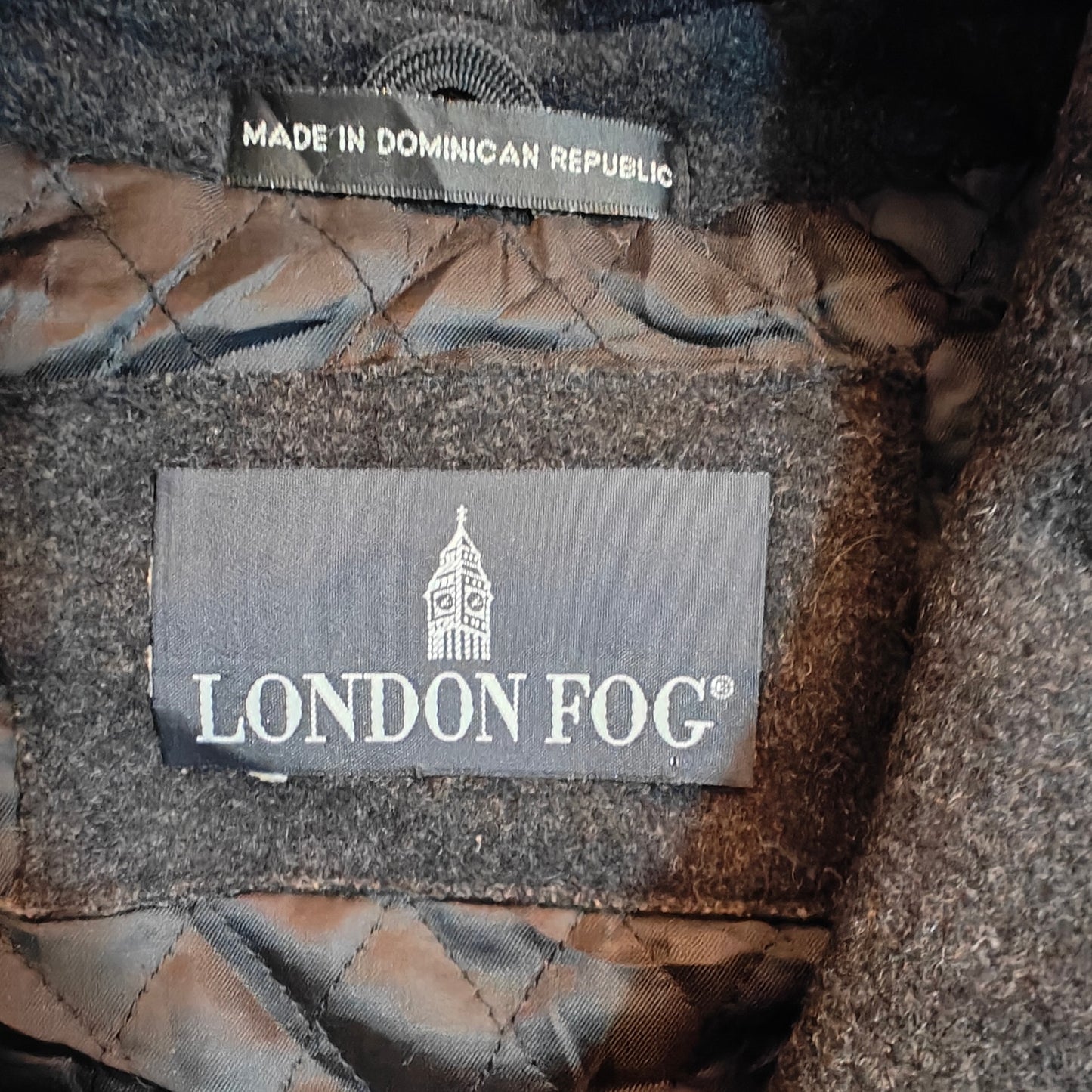 Charcoal Wool-Blend Quilted Jacket