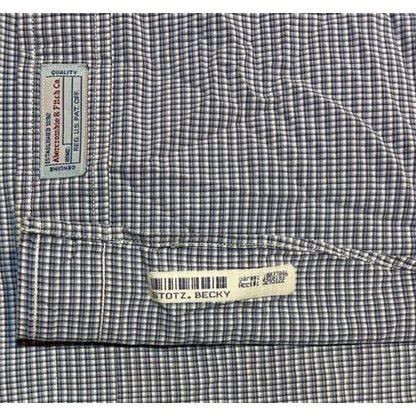 Blue Check Button Down Shirt