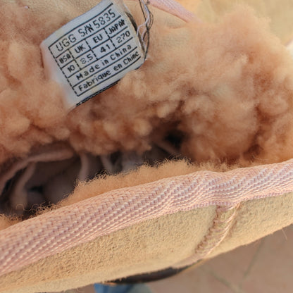 Light Pink Suede Short Boots