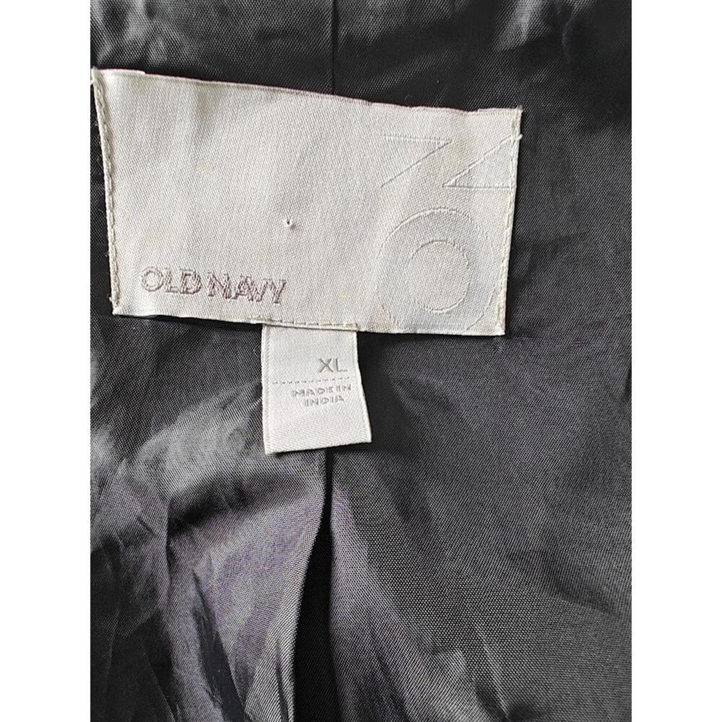 Gray Wool Blend Coat with Black Stripe