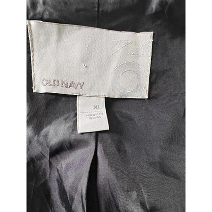 Gray Wool Blend Coat with Black Stripe