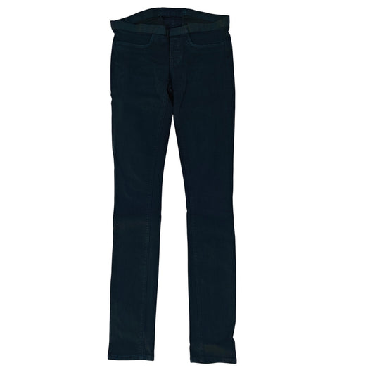 Black Stretch Denim Pull On Skinny Jeans