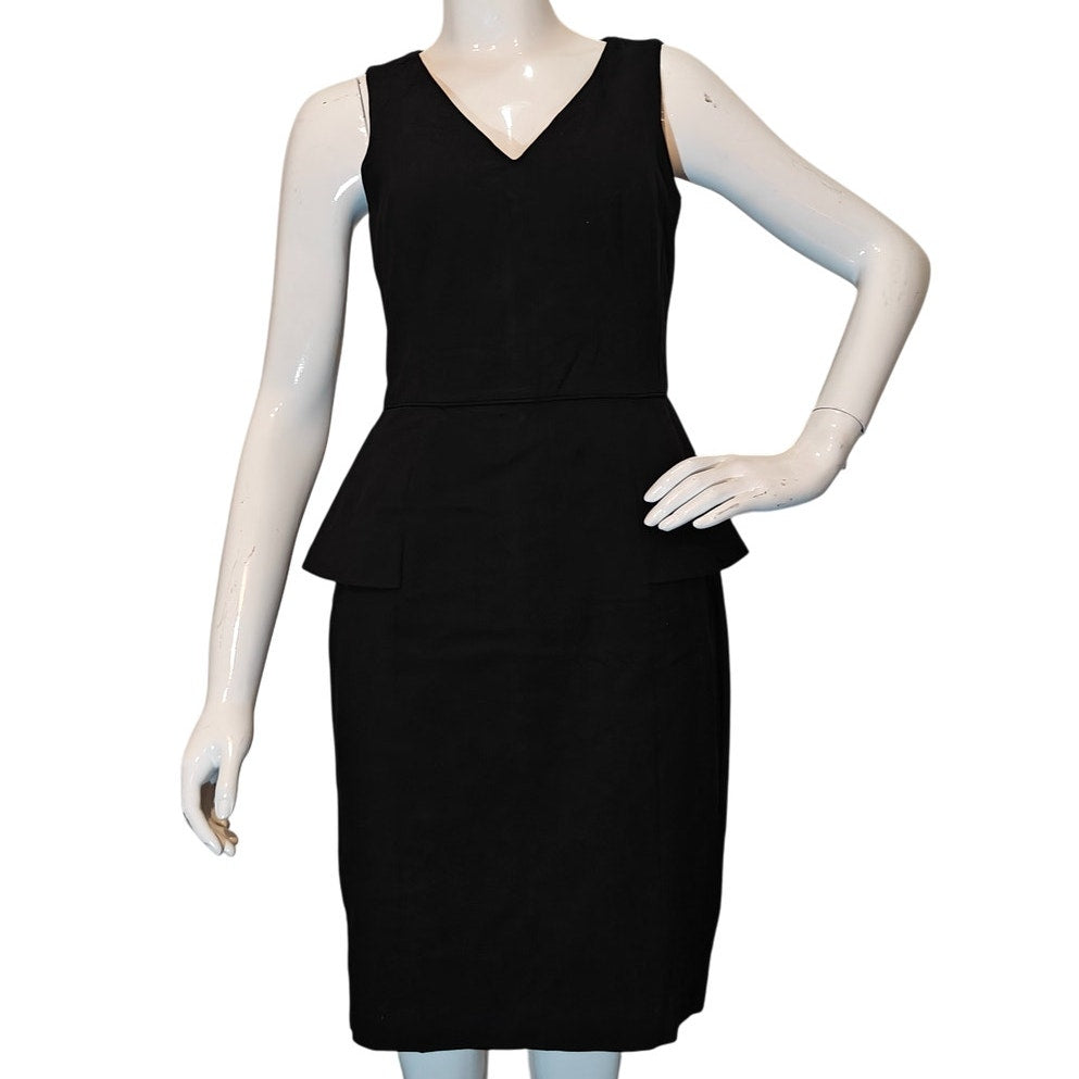 Black Peplum Sheath Dress