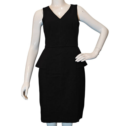 Black Peplum Sheath Dress