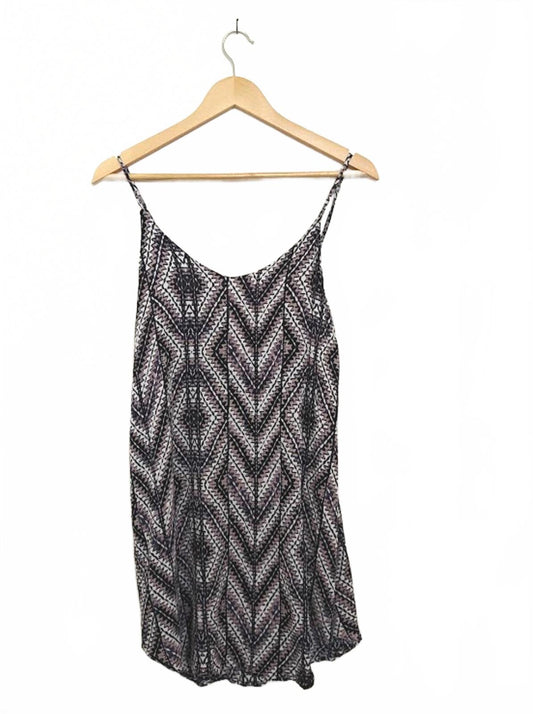 Monochrome Geometric Slip Dress