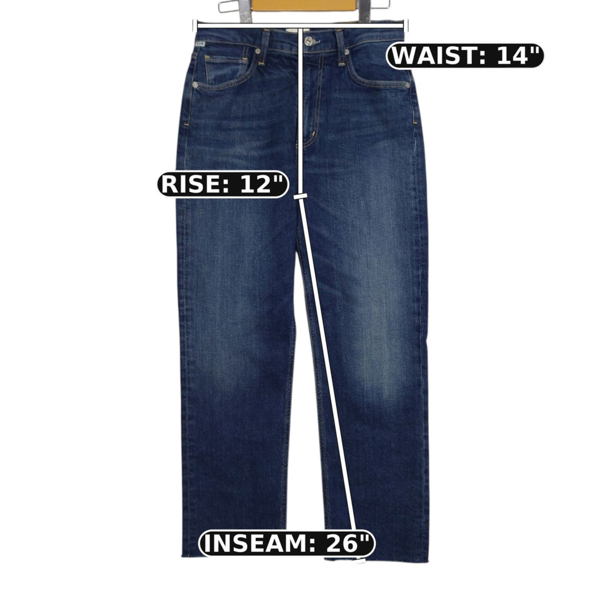 Citizens of Humanity Daphne Crop High-Rise Jeans – Size 27