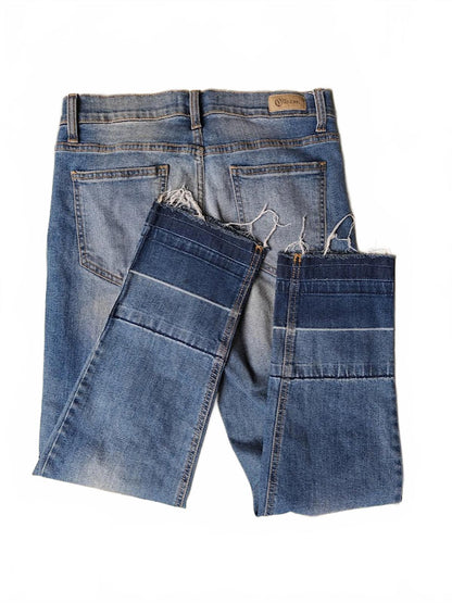 Midrise Unrolled Hem Jeans