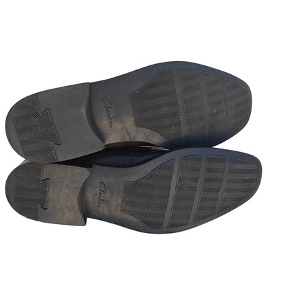 Black Leather Slip On Loafers
