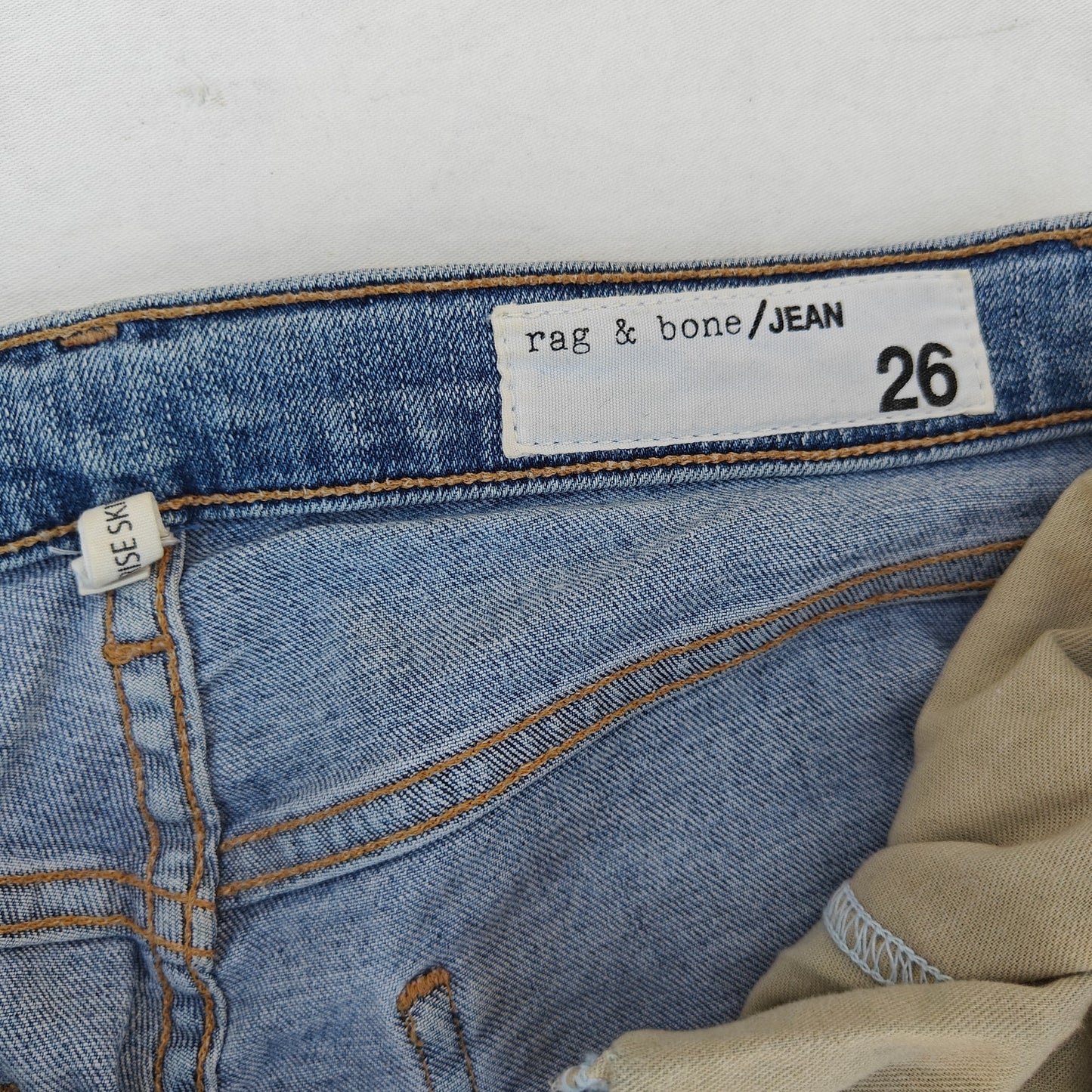 JEAN High Rise Skinny Jeans With Pink Side Stripe