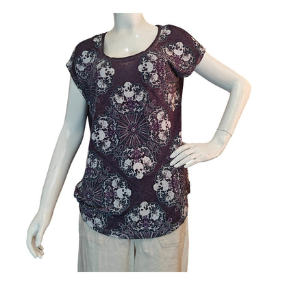 Purple Skull Medallion Tee