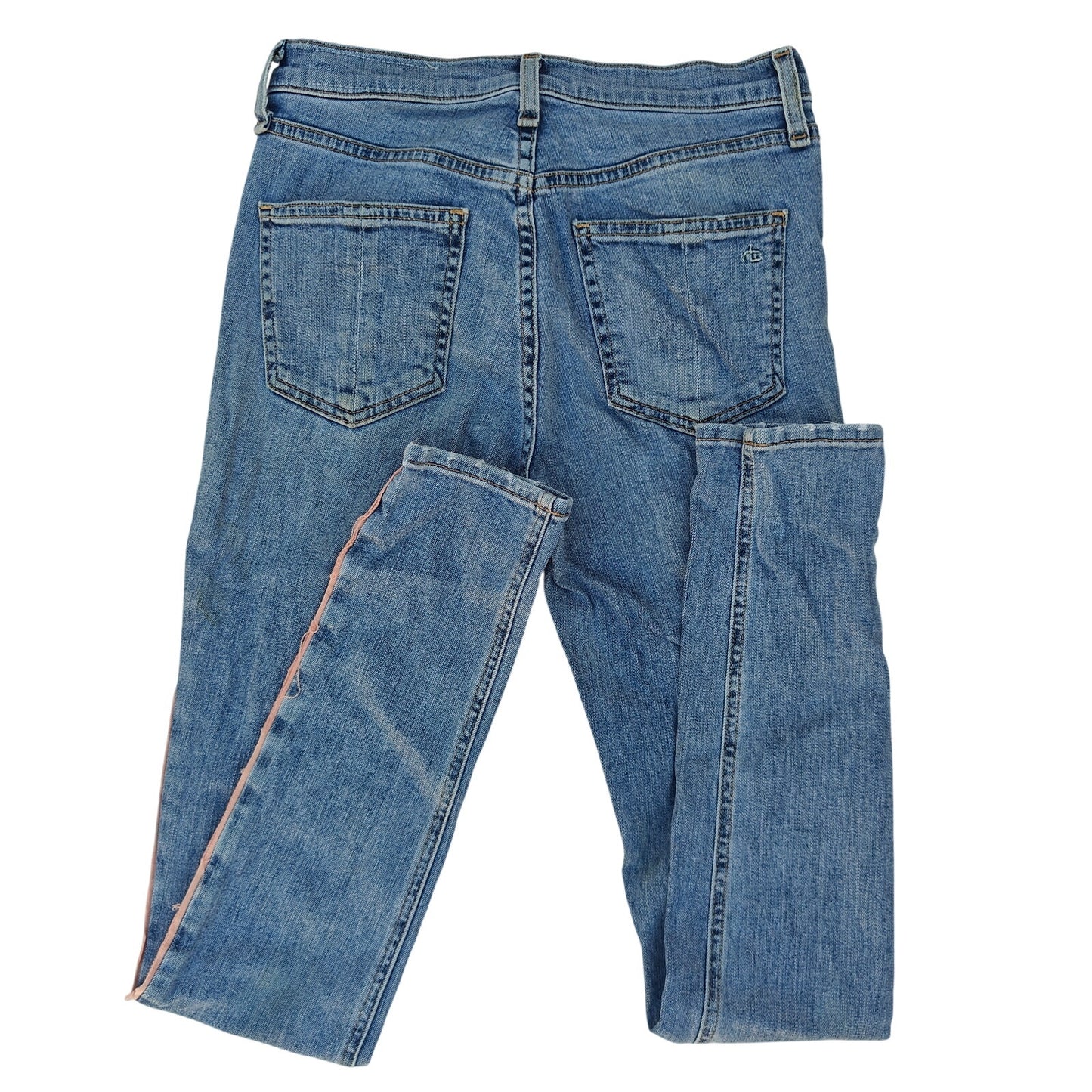 JEAN High Rise Skinny Jeans With Pink Side Stripe