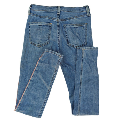 JEAN High Rise Skinny Jeans With Pink Side Stripe