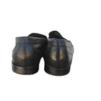 Black Leather Penny Loafers