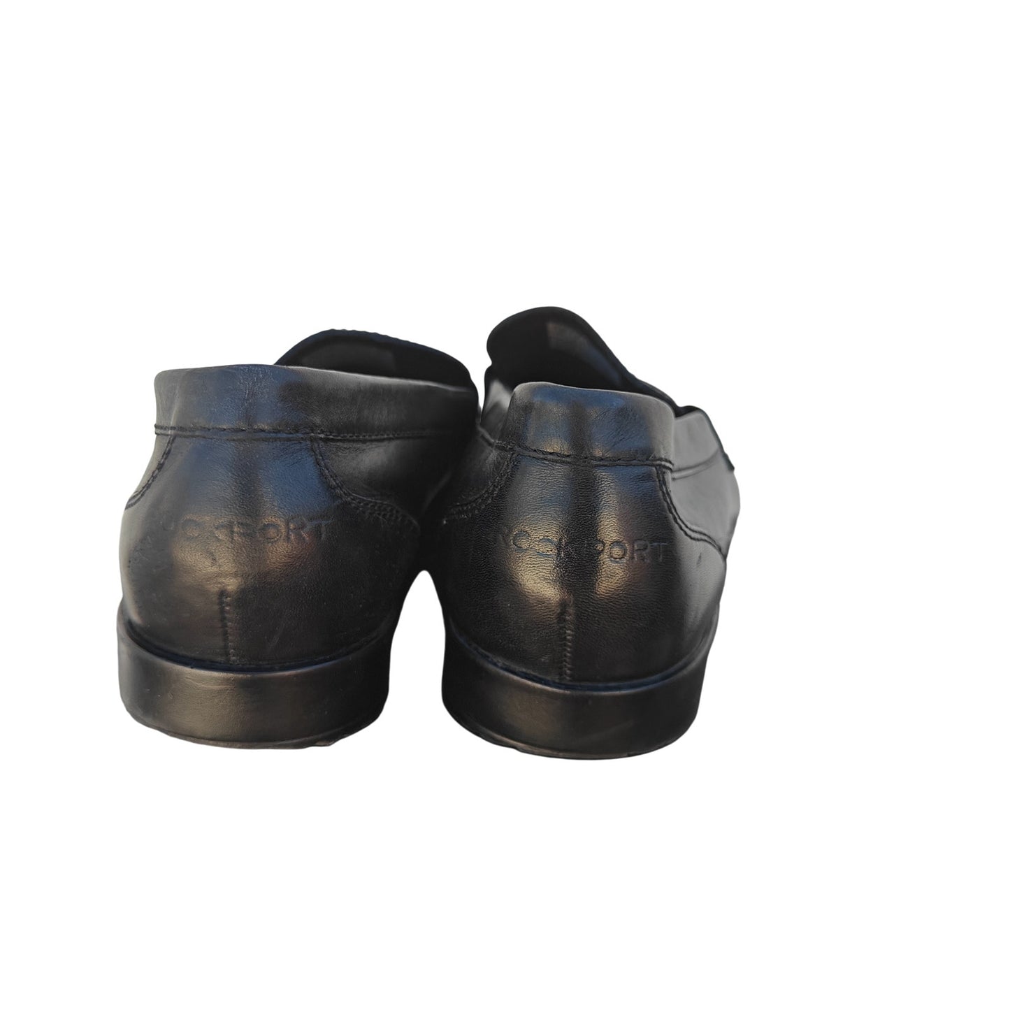 Black Leather Penny Loafers