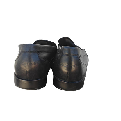 Black Leather Penny Loafers