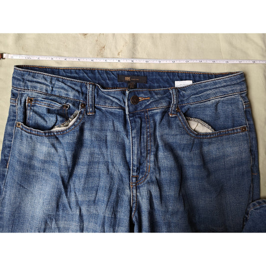 Straight Leg Medium Wash Jeans