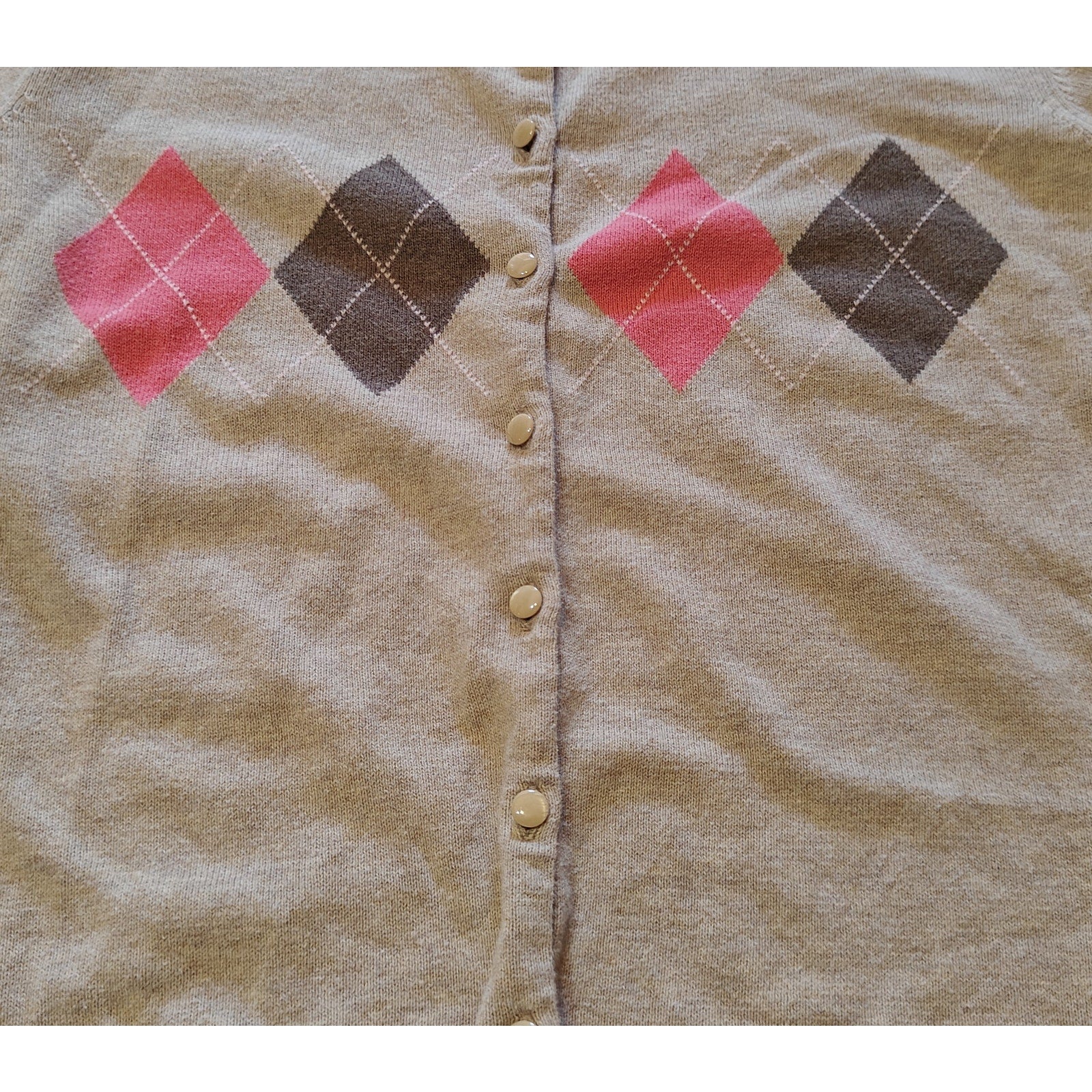 Argyle Cardigan Sweater