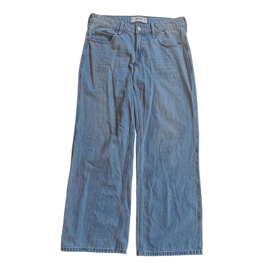 Low Rise Light Wash Wide Leg Jeans