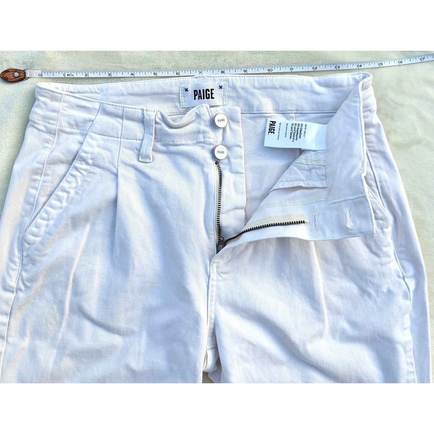 White Mayslie High Rise Joggers