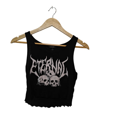 Eternal Skull Graphic Crop Tank