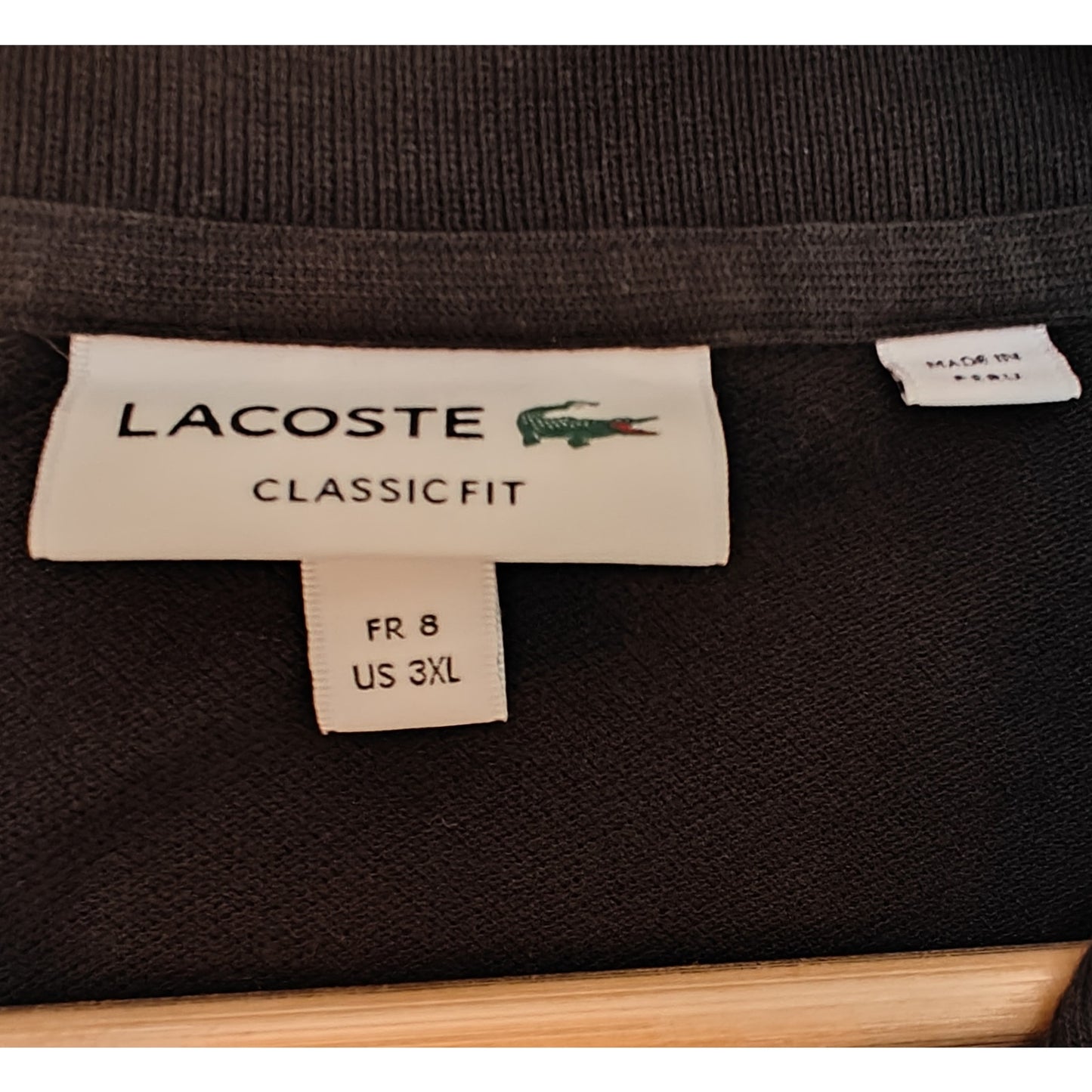 Classic Fit Black Long-Sleeve Polo Shirt