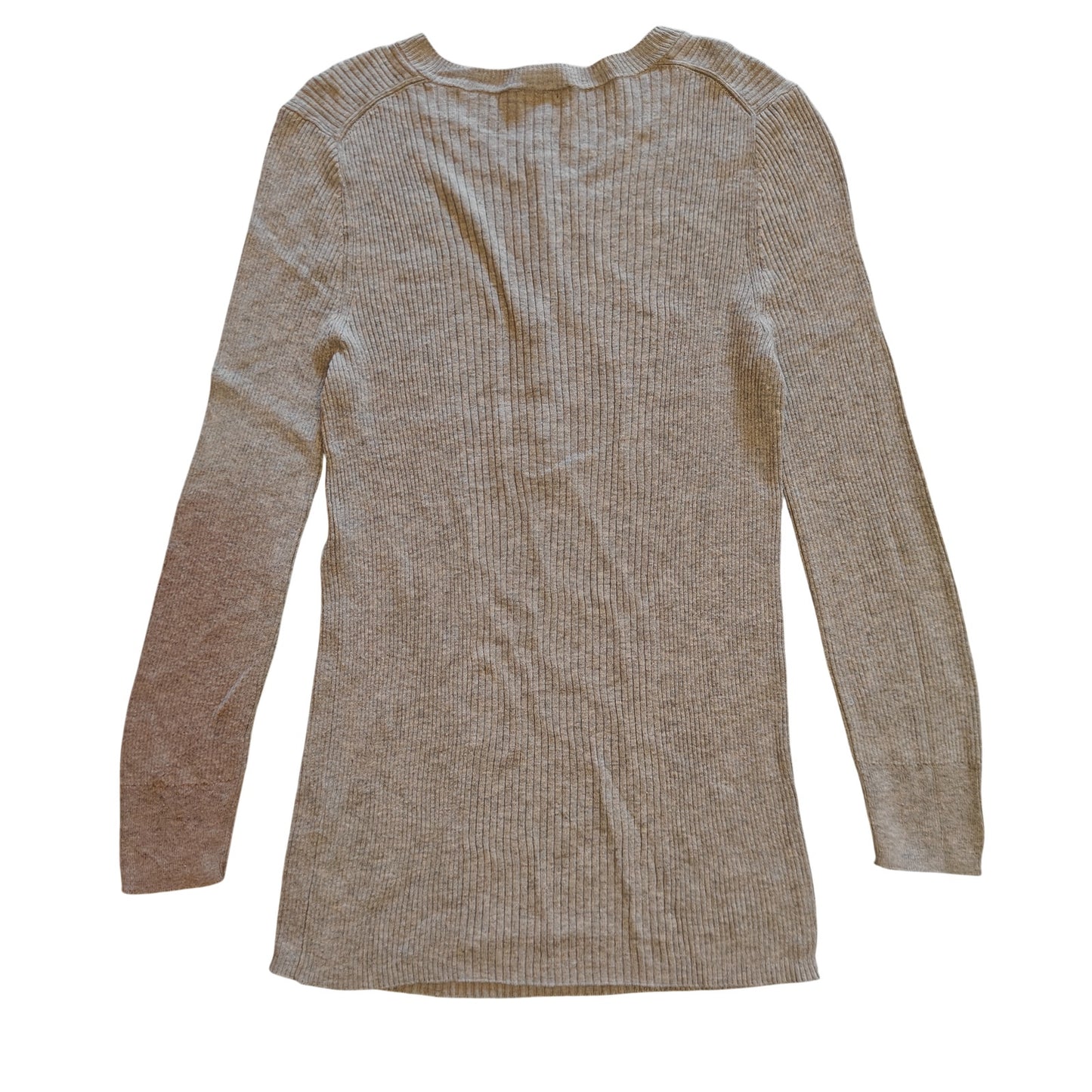 Ribbed Knit Long-Sleeve Henley