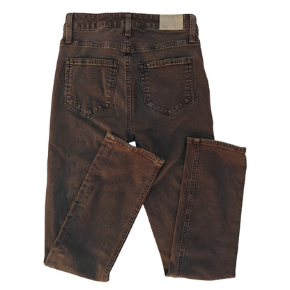 Brown Hoxton Slim High-Rise Skinny Jeans
