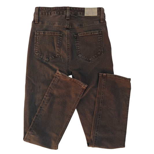 Brown Hoxton Slim High-Rise Skinny Jeans