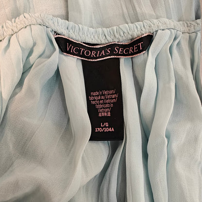 Blue Lace Babydoll Slip Dress Lingerie Size L