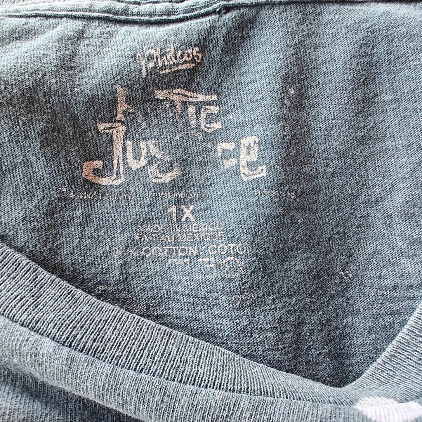 Tupac Poetic Justice Bleach Dye Graphic Tee