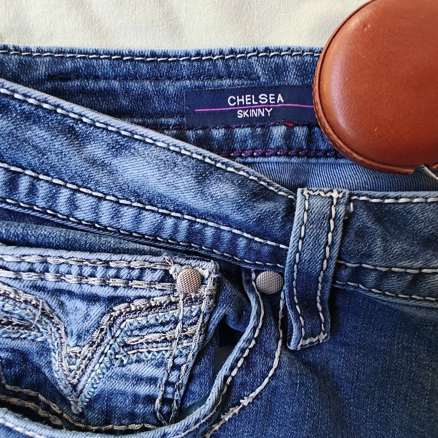 Chelsea Mid Rise Skinny Jeans