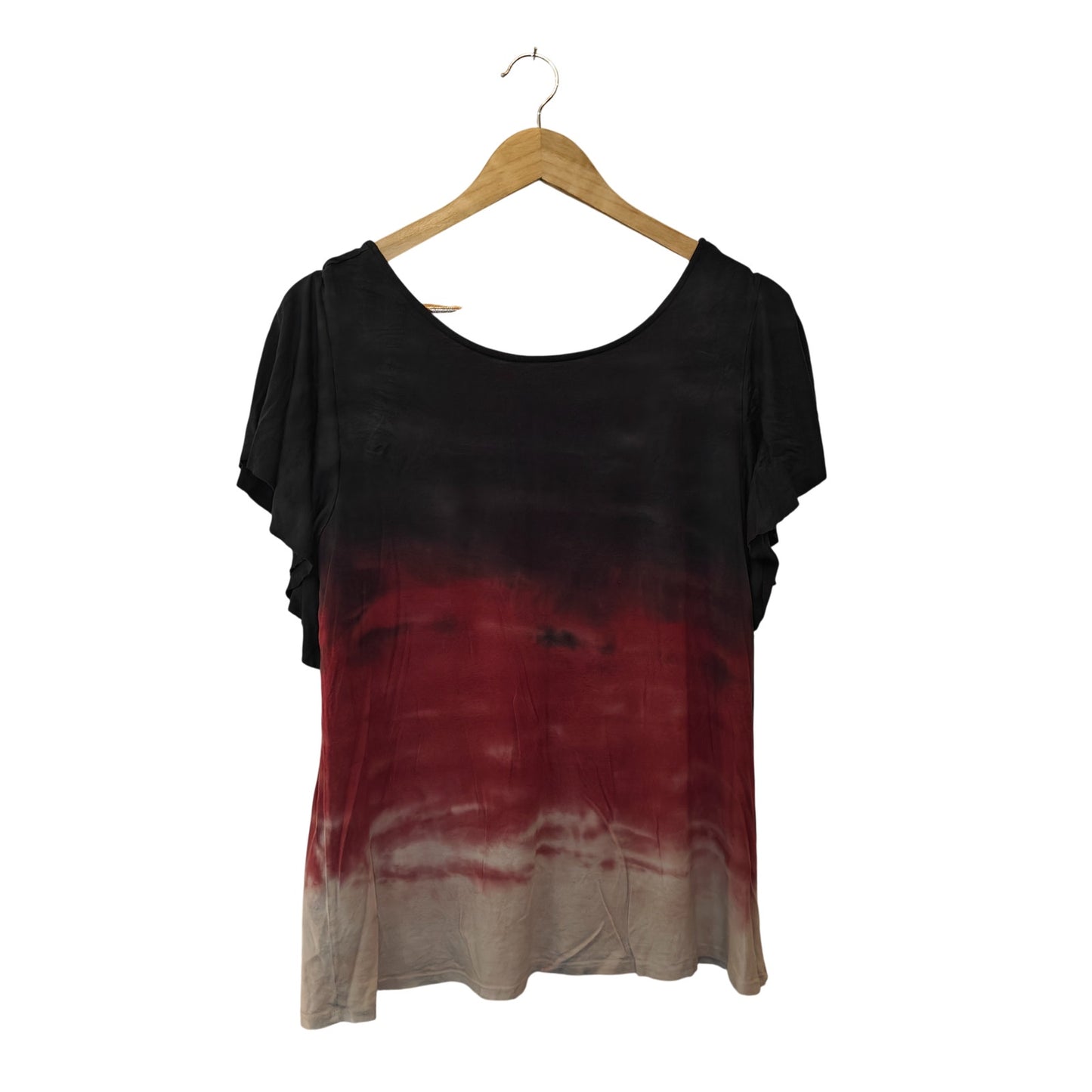 Tie Dye V-Back Ombre Tee