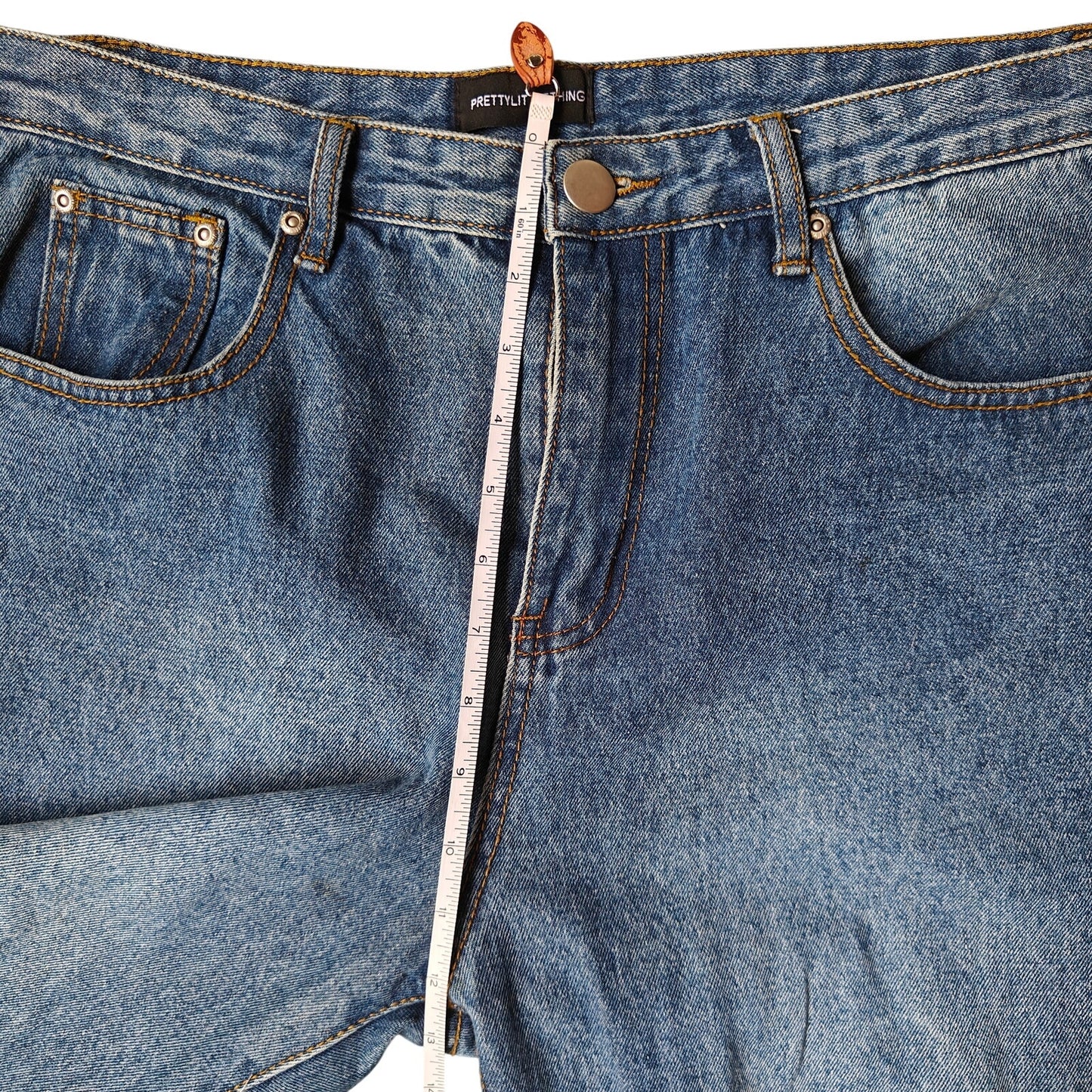 Distressed High Waist Mom Jeans Size 14