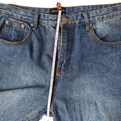 Distressed High Waist Mom Jeans Size 14