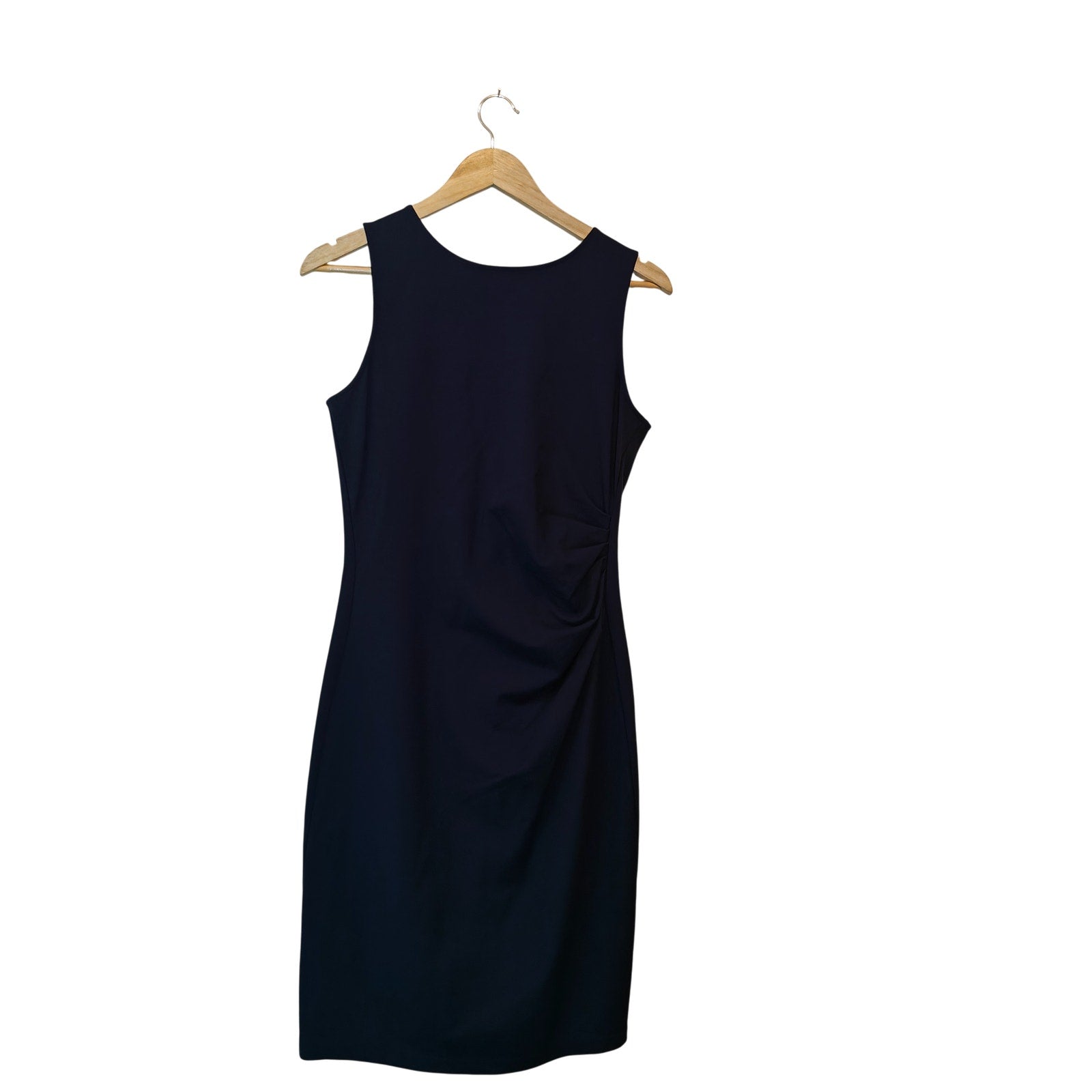 Navy Sleeveless Sheath Dress