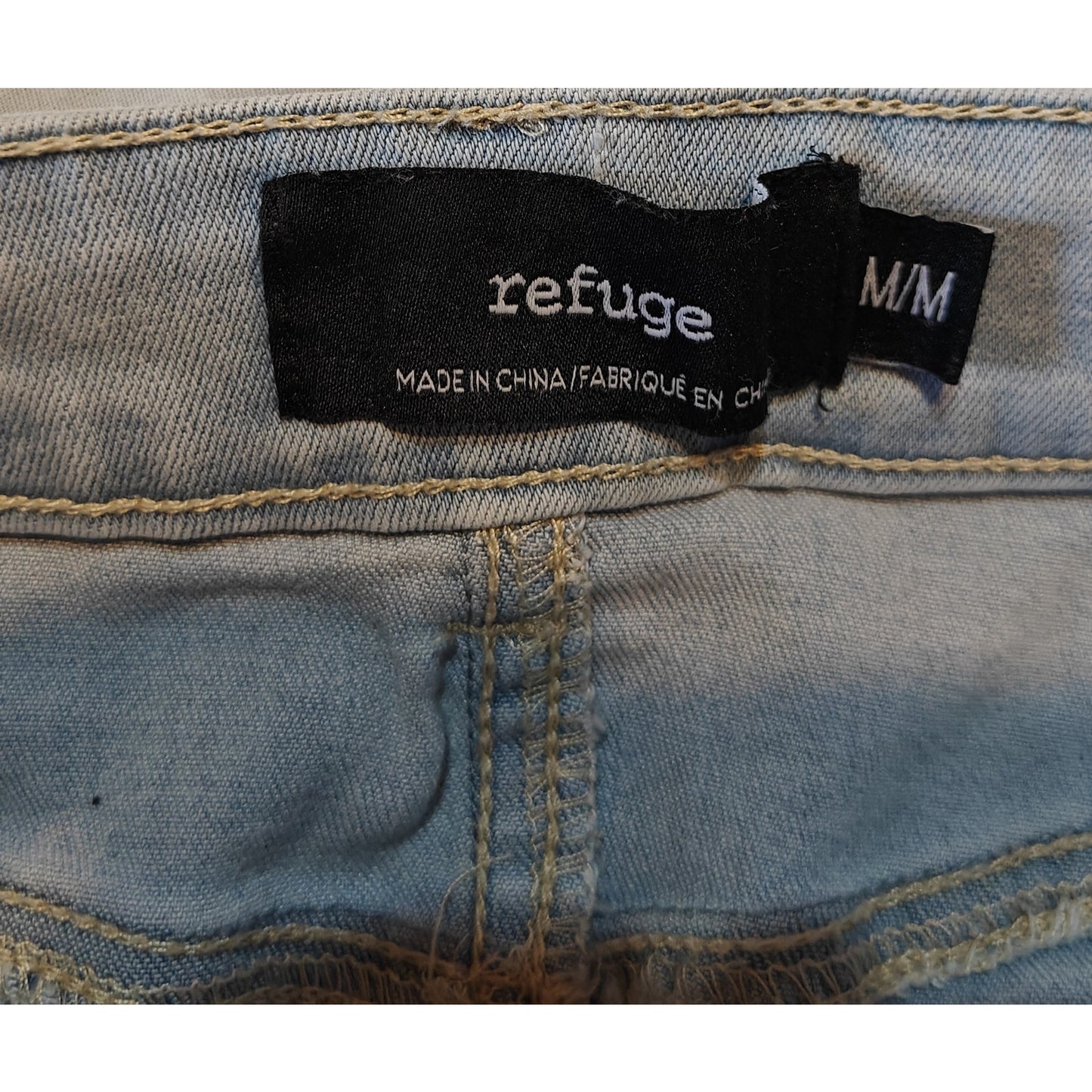 Light Wash Denim Mini Skirt