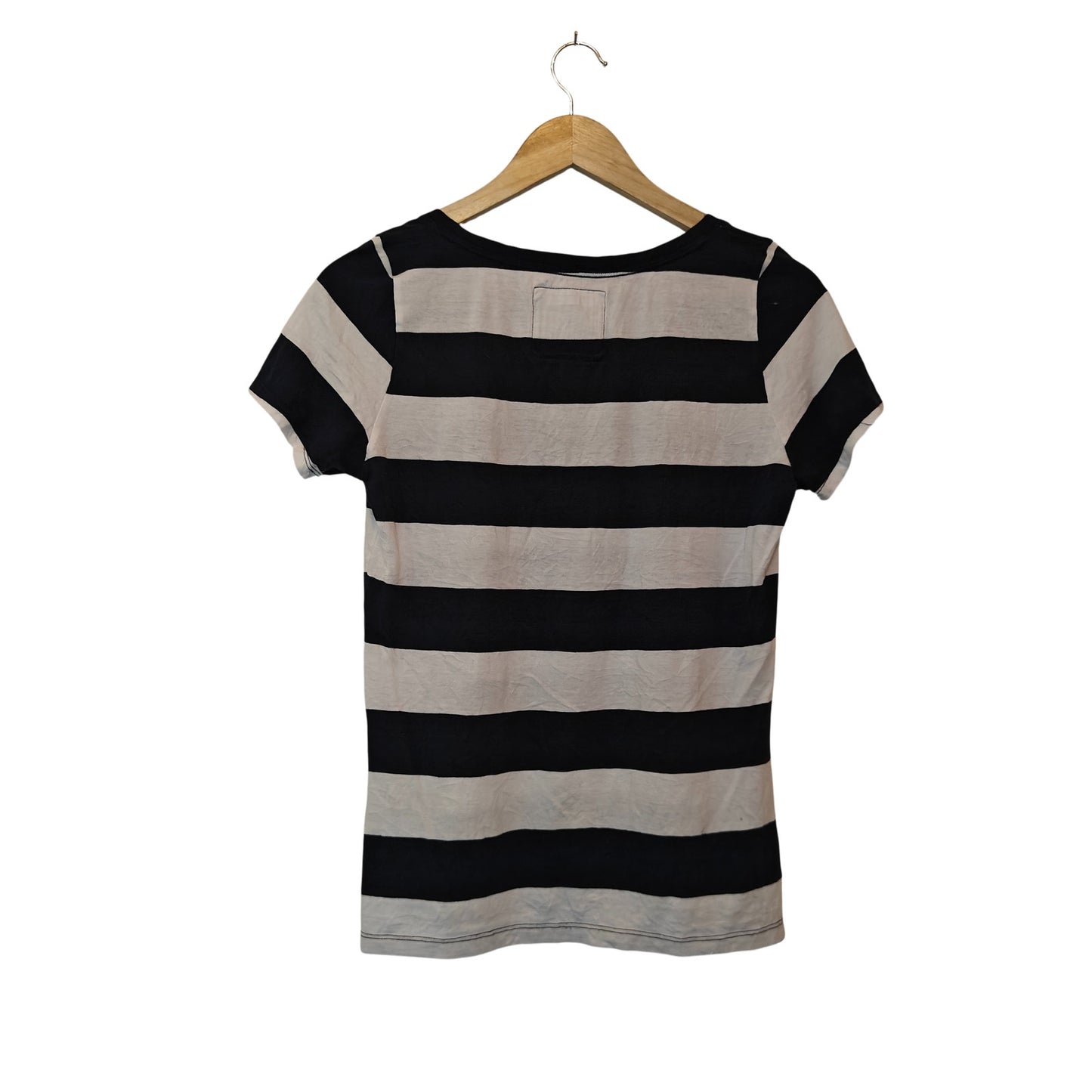 Striped Navy and White Pocket Tee