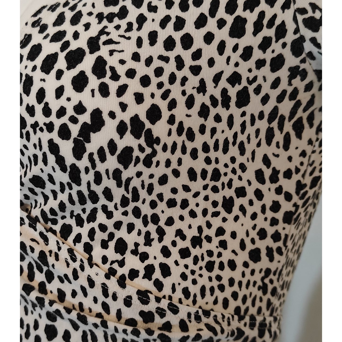 Leopard Print Wrap Crop Top