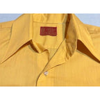 Vintage 70s Button Down Shirt in Yellow