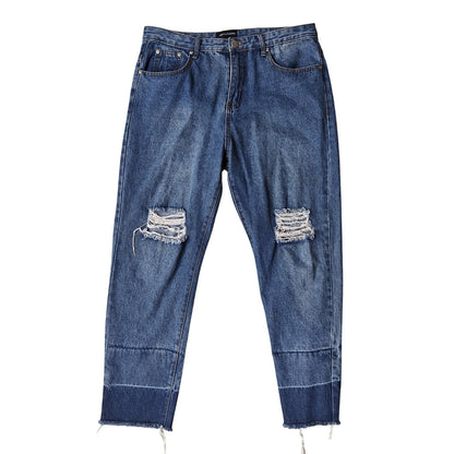 Distressed High Waist Mom Jeans Size 14