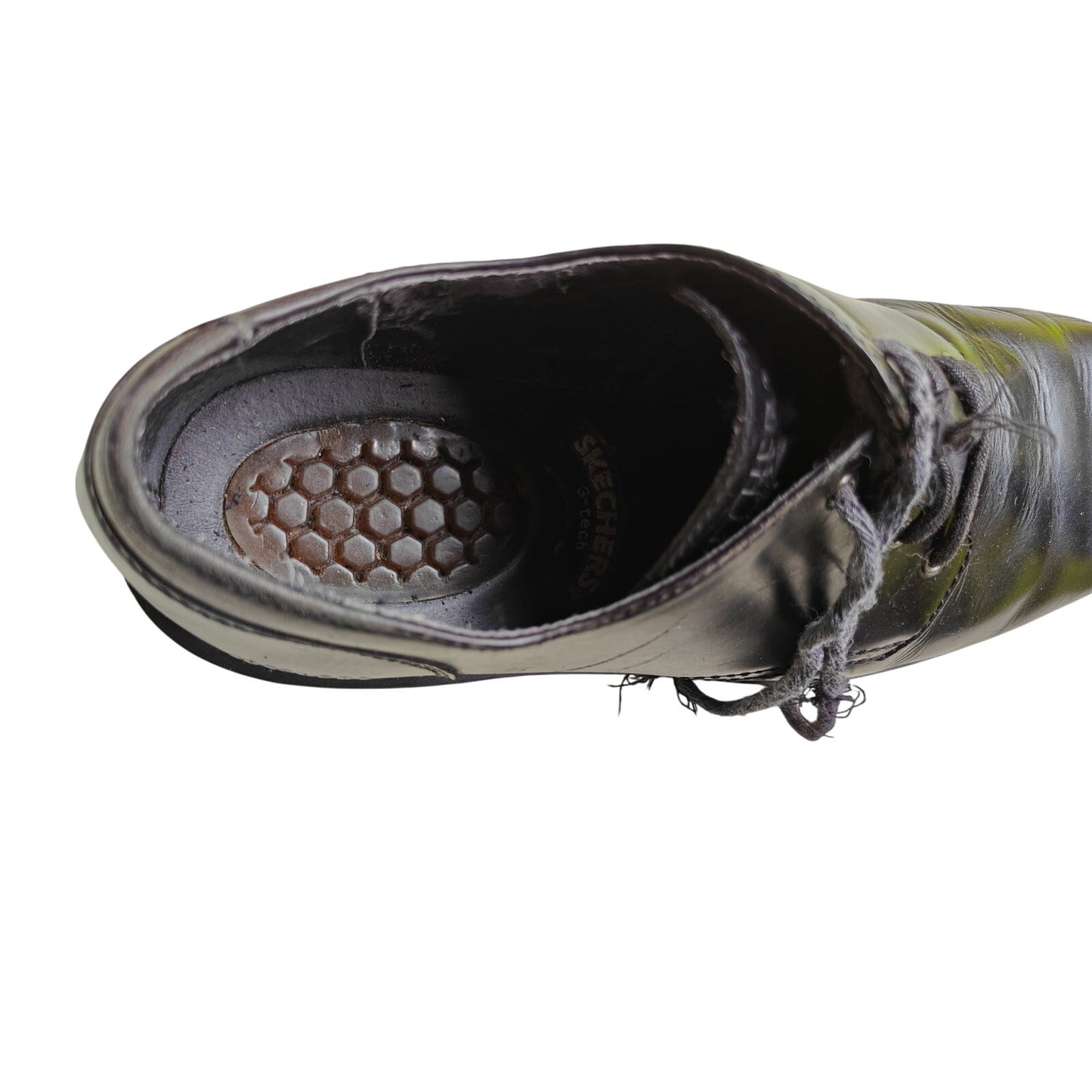 Black Leather Oxford Work Shoes