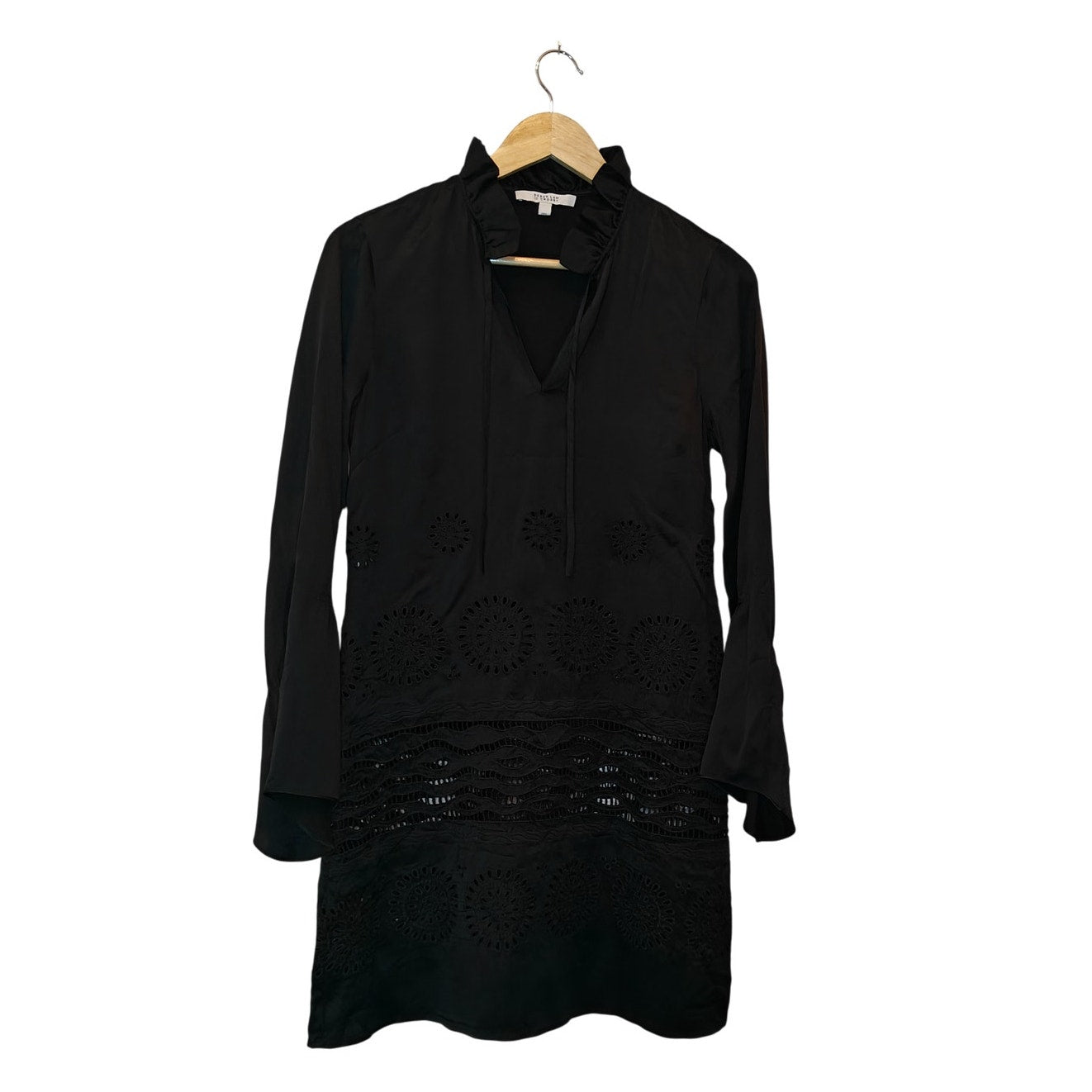 Black Eyelet Tunic Dress
