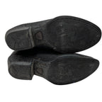 Black Leather Western Cowboy Boots